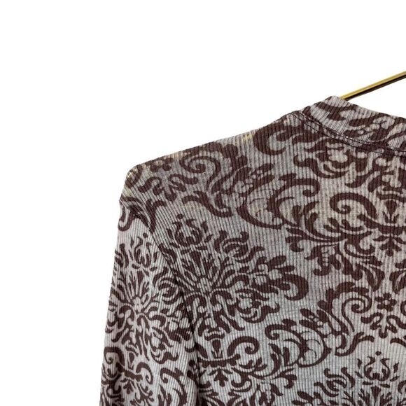 Athleta Burnout Long Sleeve Tee Top With Built in Tank Size Large - Picture 8 of 12